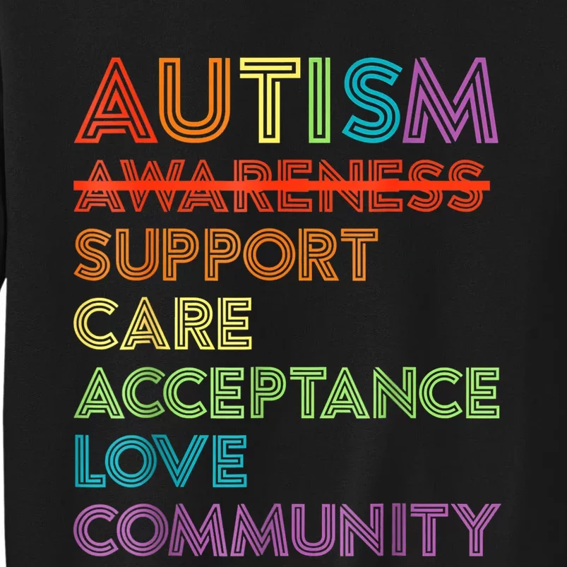 Autism Awareness Support Care Acceptance Ally Sweatshirt