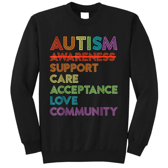 Autism Awareness Support Care Acceptance Ally Sweatshirt