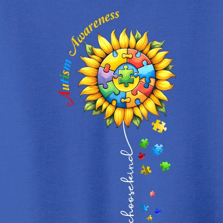 Autism Awareness Sunflower Choose Kind Autism Mom Gift Toddler T-Shirt