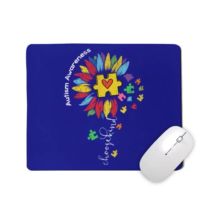 Autism Awareness Sunflower Choose Kind Autistic Mom Cute Gift Mousepad