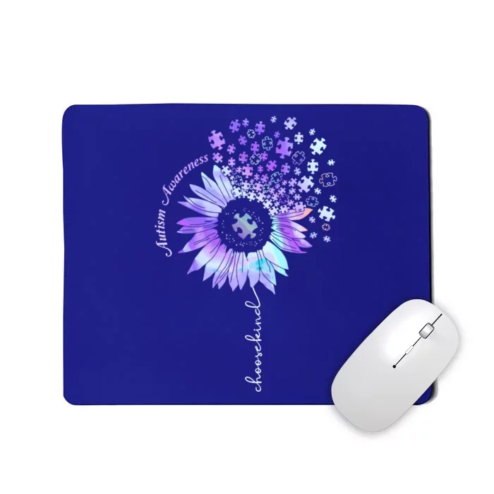 Autism Awareness Sunflower Choose Kind Puzzle Autism Cool Gift Mousepad