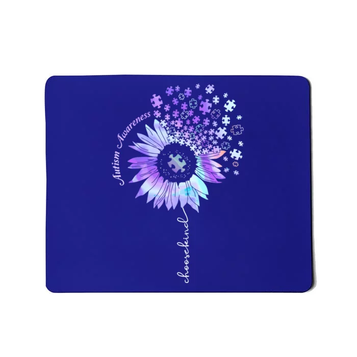 Autism Awareness Sunflower Choose Kind Puzzle Autism Cool Gift Mousepad