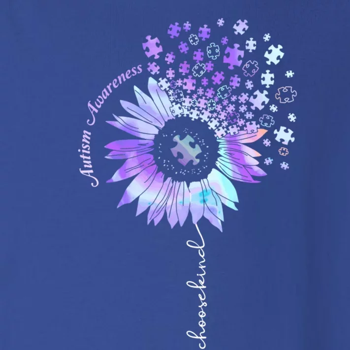 Autism Awareness Sunflower Choose Kind Puzzle Autism Cool Gift Toddler Long Sleeve Shirt