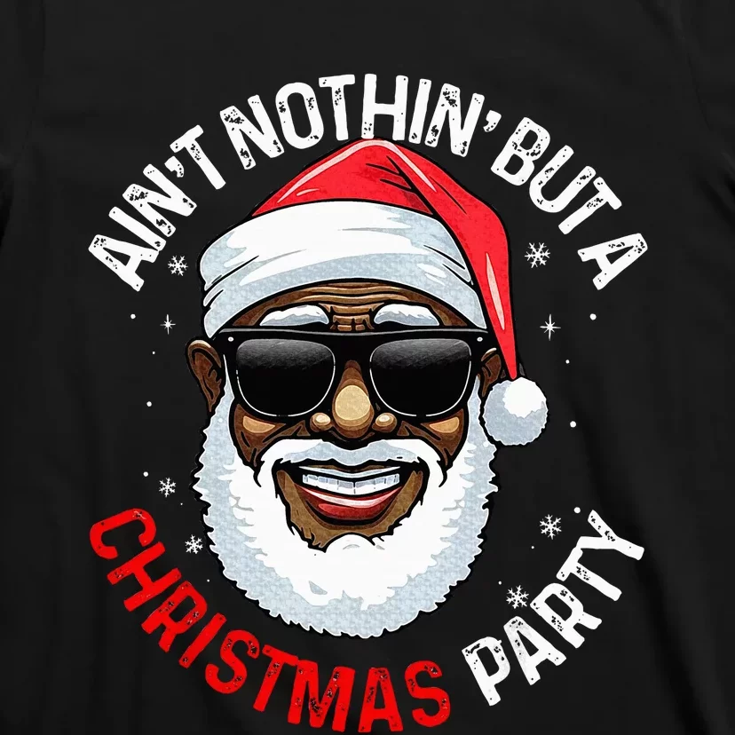 African American Santa Claus Christmas Pajama T-Shirt