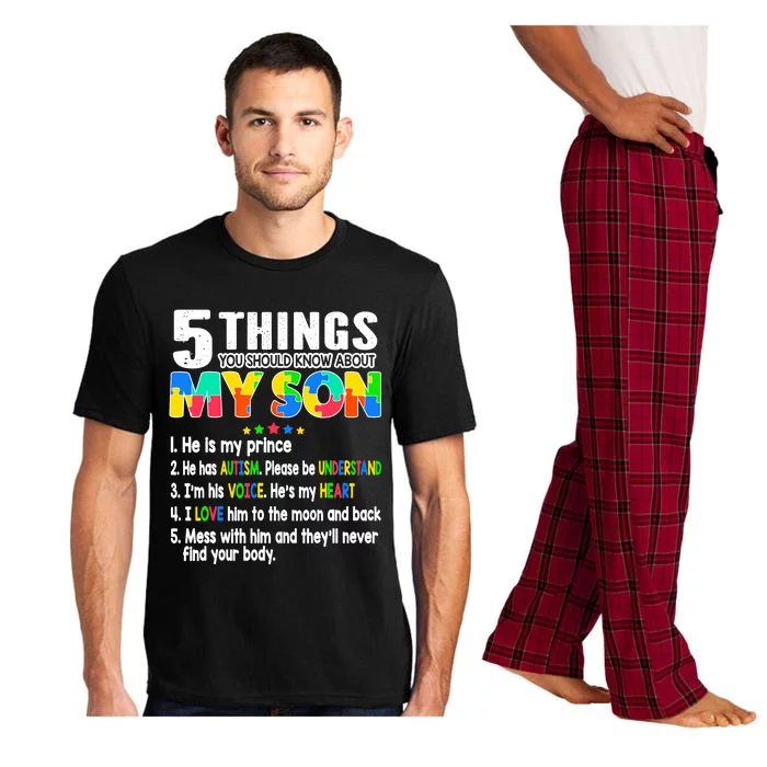 Autism Awareness Support Autism Son for Mom Dad Pajama Set