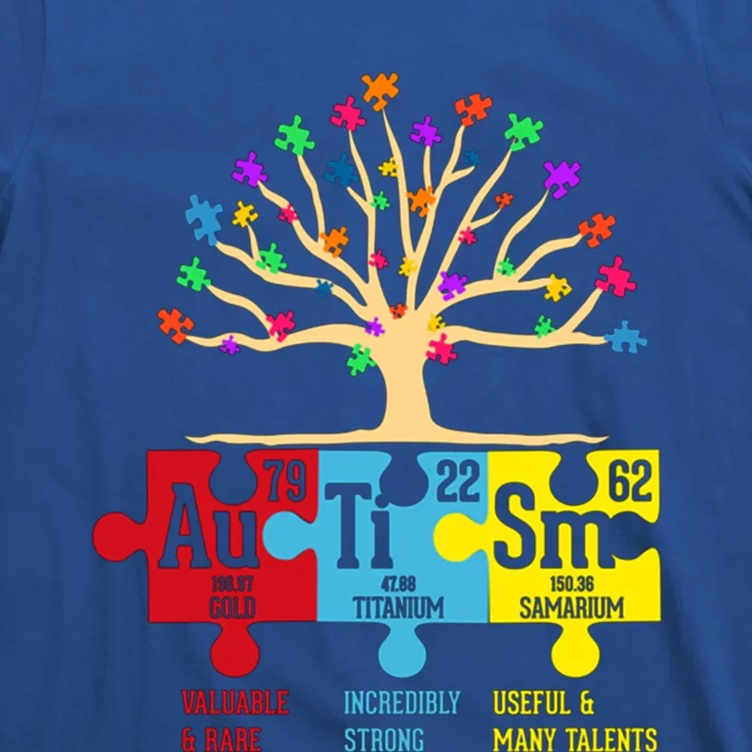 Autism Awareness Support Autism Periodic Table Gift T-Shirt