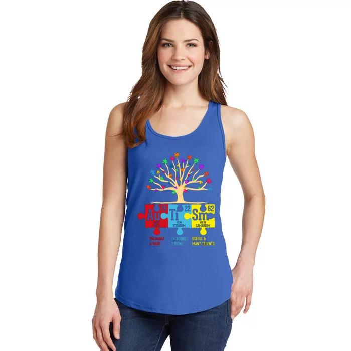 Autism Awareness Support Autism Periodic Table Gift Ladies Essential Tank