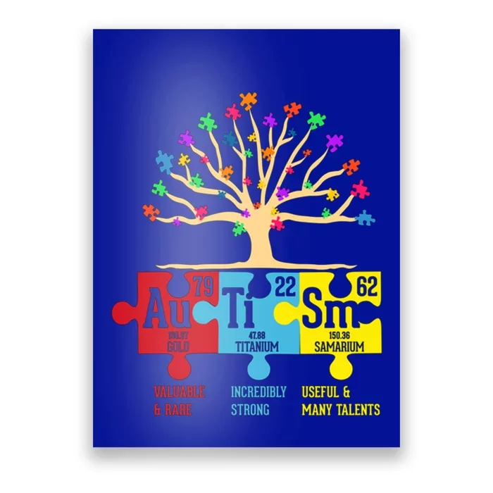 Autism Awareness Support Autism Periodic Table Gift Poster