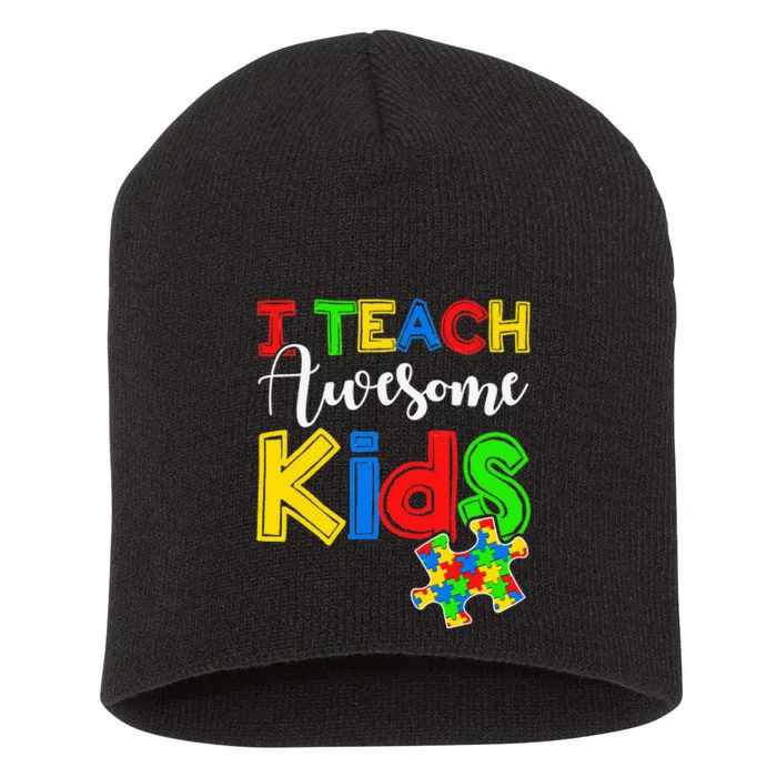 Autism Awareness Special ED Teacher Gifts Short Acrylic Beanie