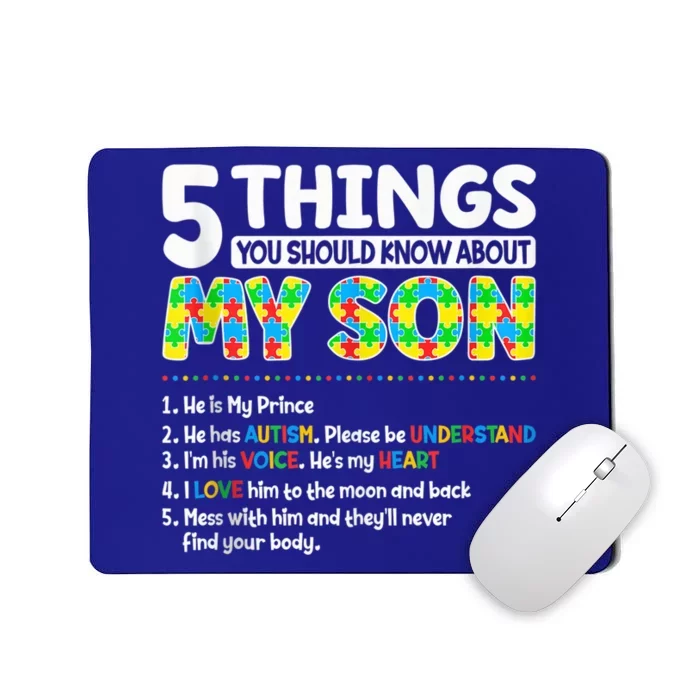 Autism Awareness Support Autism Son kid Mom Dad  Wo Tank Top Mousepad