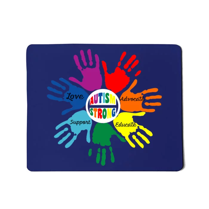 Autism Awareness Sign Language Hand Puzzle Support Mousepad