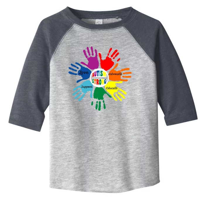 Autism Awareness Sign Language Hand Puzzle Support Toddler Fine Jersey T-Shirt