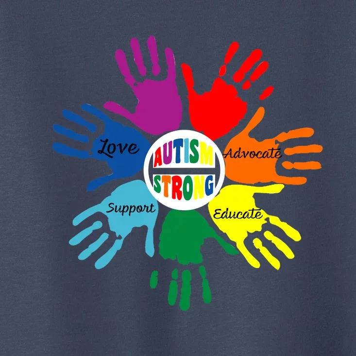 Autism Awareness Sign Language Hand Puzzle Support Toddler T-Shirt