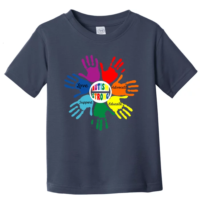 Autism Awareness Sign Language Hand Puzzle Support Toddler T-Shirt