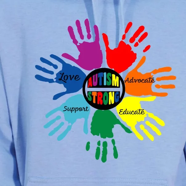 Autism Awareness Sign Language Hand Puzzle Support Unisex Surf Hoodie