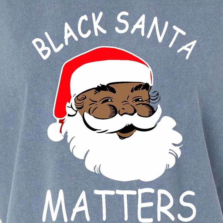 African American Santa Black Matters Christmas Pajama Family Garment-Dyed Women's Muscle Tee