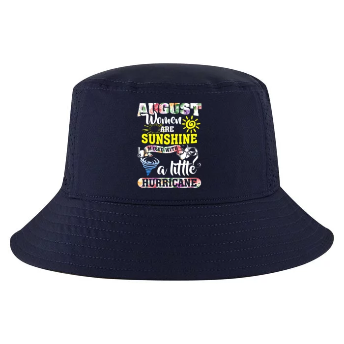 August Are Sunshine Mixed With Little Hurricane Fitted Gift Cool Comfort Performance Bucket Hat