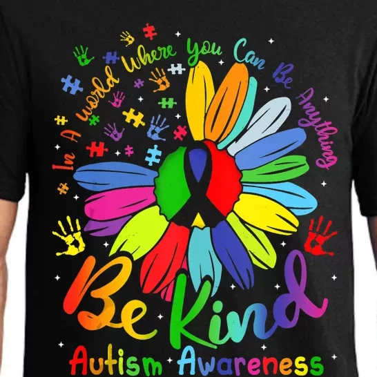 Autism Awareness Sunflower Be Kind Love Autism Awareness Pajama Set