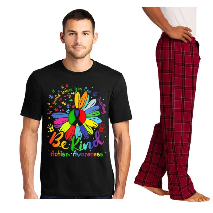 Autism Awareness Sunflower Be Kind Love Autism Awareness Pajama Set