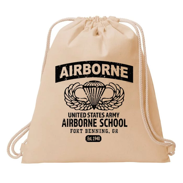 Army Airborne School Fort Benning Ga Drawstring Bag