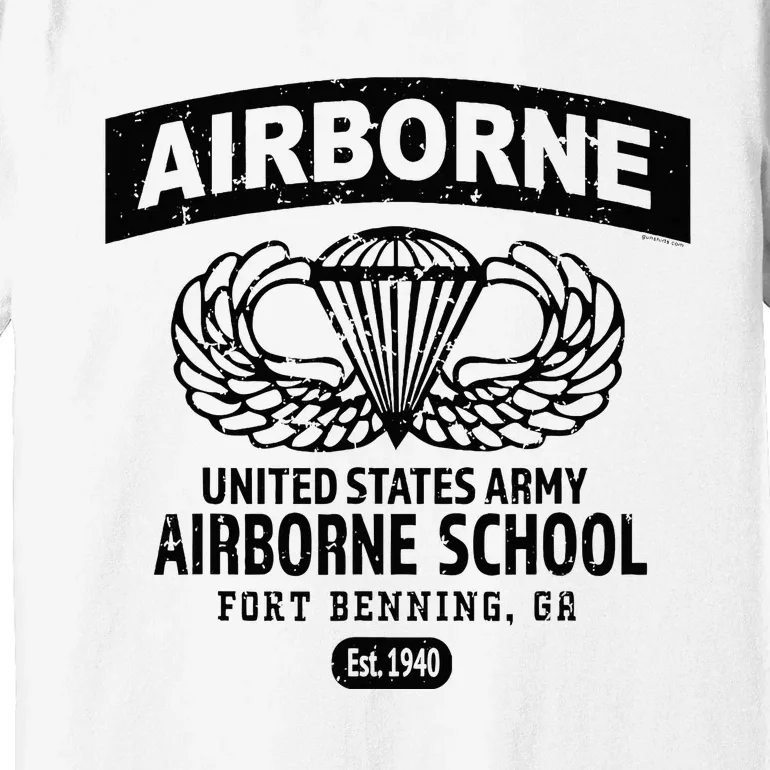 Army Airborne School Fort Benning Ga Premium T-Shirt