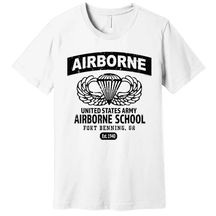 Army Airborne School Fort Benning Ga Premium T-Shirt