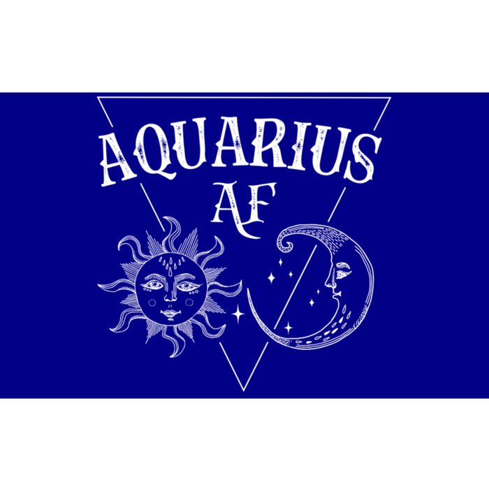 Aquarius Af / Sun And Moon Aquarius Birthday Astrology Design Funny Gift Bumper Sticker