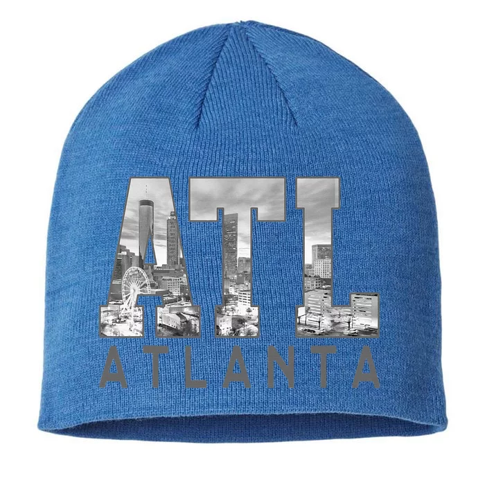 Atl Atlanta Skyline Georgia Est. 1847 Souvenir 8 1/2in Sustainable Knit Beanie