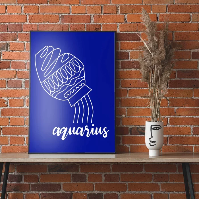 Aquarius Astrology Sign Meaningful Gift Poster