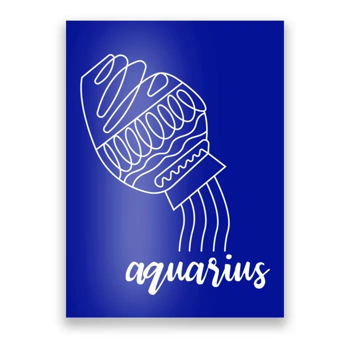 Aquarius Astrology Sign Meaningful Gift Poster