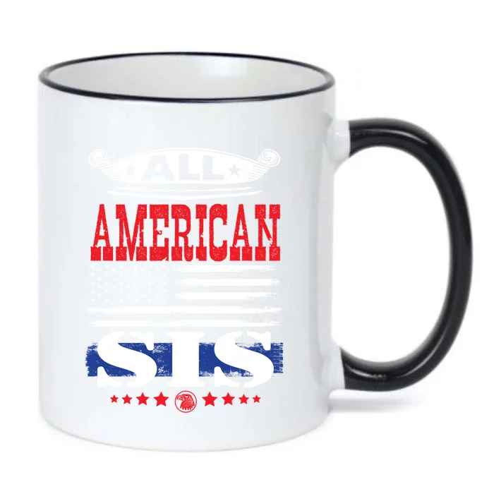 All American Sis Family Matching 4th Of July Cute Gift Black Color Changing Mug