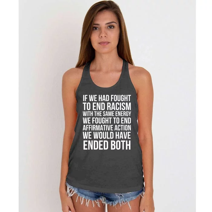 Affirmative Action Support Affirmative Action Women's Knotted Racerback Tank