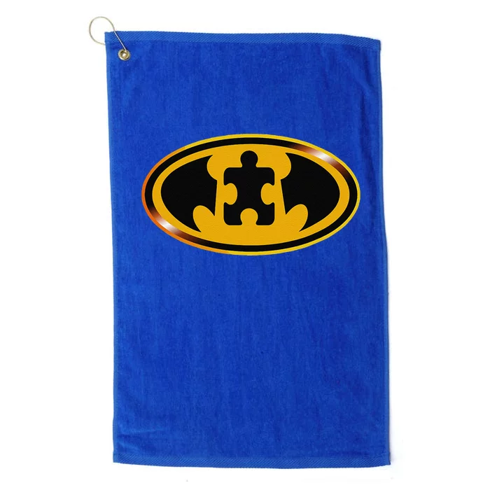 Autism Awareness Superhero Platinum Collection Golf Towel