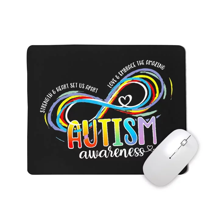 Autism Awareness Strength And Heart Set Us Apart Mousepad