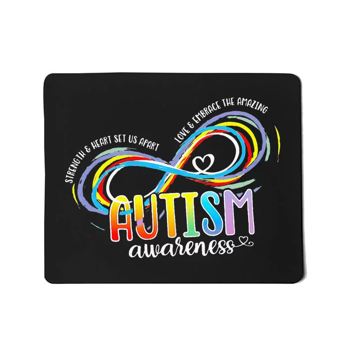 Autism Awareness Strength And Heart Set Us Apart Mousepad