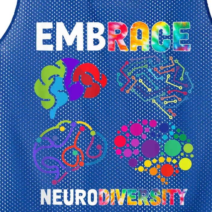 Autism Awareness Shirt Embrace Neurodiversity Gifts for Mom Mesh Reversible Basketball Jersey Tank