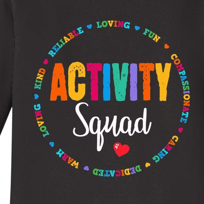 Activity Assistant Squad Team Professionals Week Director Baby Long Sleeve Bodysuit