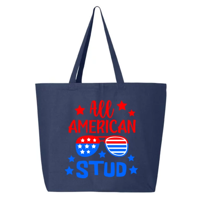 All American Stud 4th Of July Patriotic Gift 25L Jumbo Tote