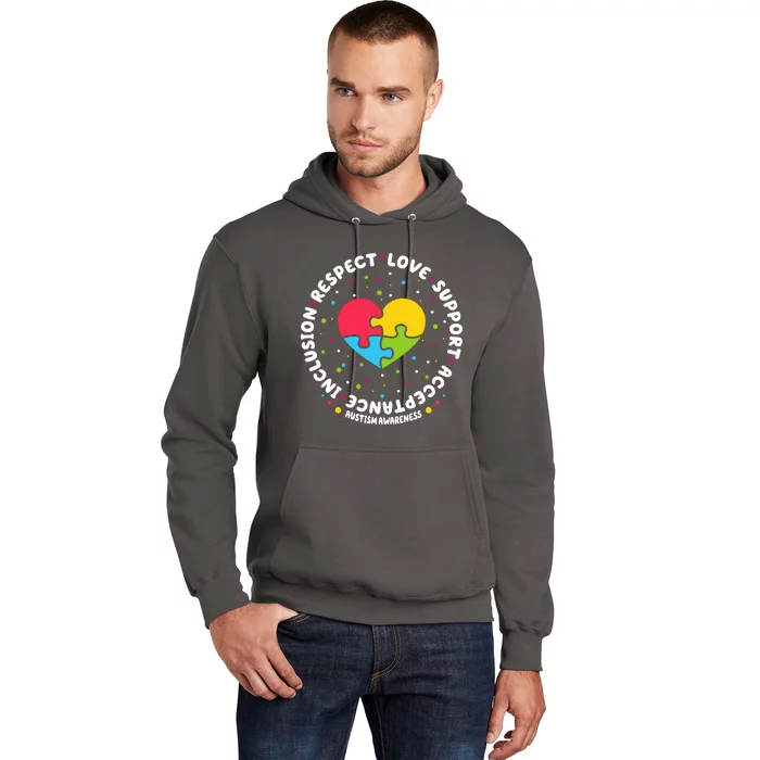 Autism Awareness Support Puzzle Heart Hoodie