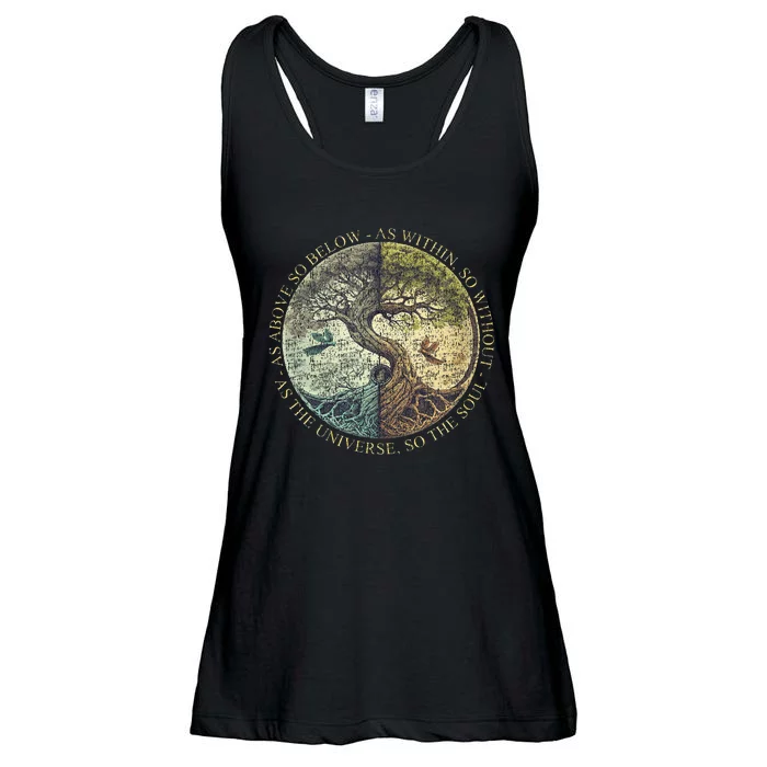 As Above So Below As Within So Without Tree Ladies Essential Flowy Tank