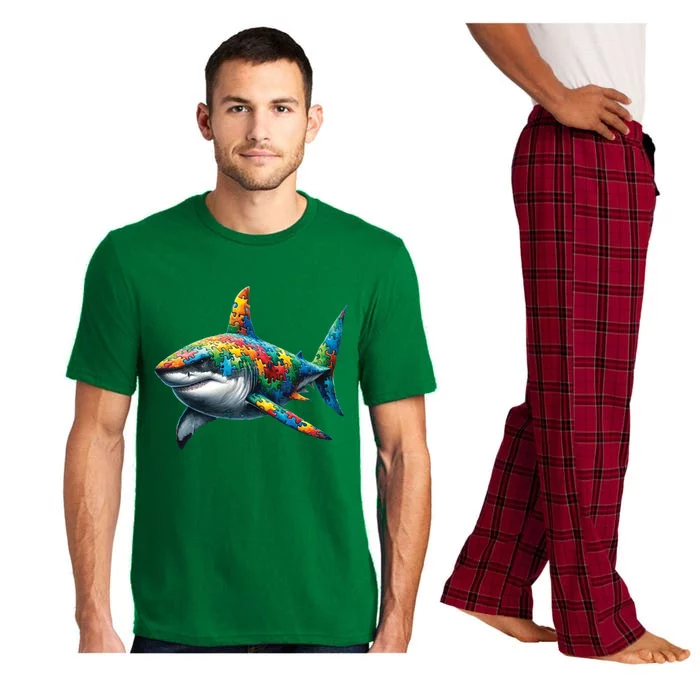 Autism Awareness Shark Puzzles Autism Mom Support Gift Pajama Set