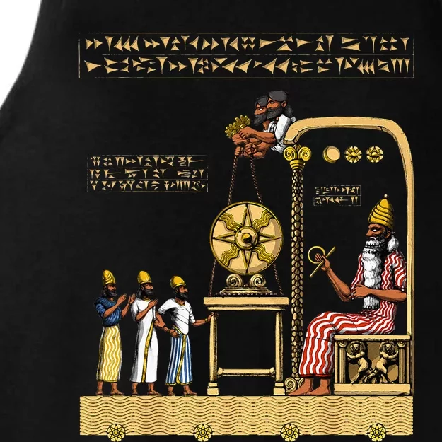 Anunnaki Alien Sumerian Gods Ancient Babylonian Ladies Tri-Blend Wicking Tank