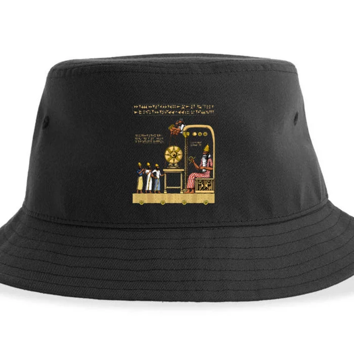 Anunnaki Alien Sumerian Gods Ancient Babylonian Sustainable Bucket Hat