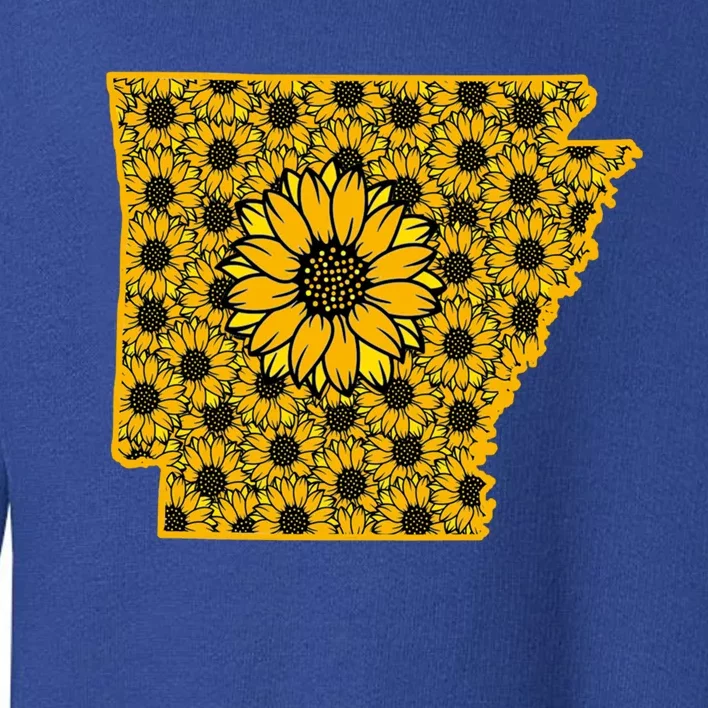 Arkansas America Summer Sunflower Flower Floral Art Nature Gift Toddler Sweatshirt