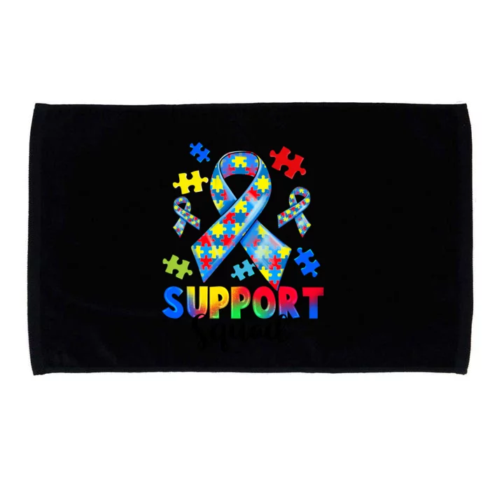 Autism Awareness Support Squad Microfiber Hand Towel