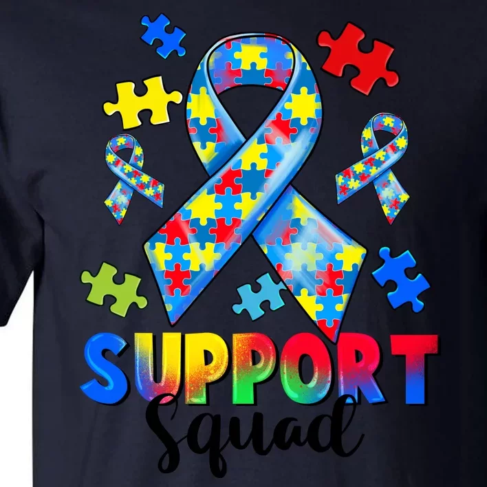 Autism Awareness Support Squad Tall T-Shirt