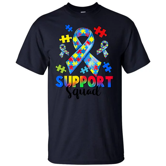 Autism Awareness Support Squad Tall T-Shirt