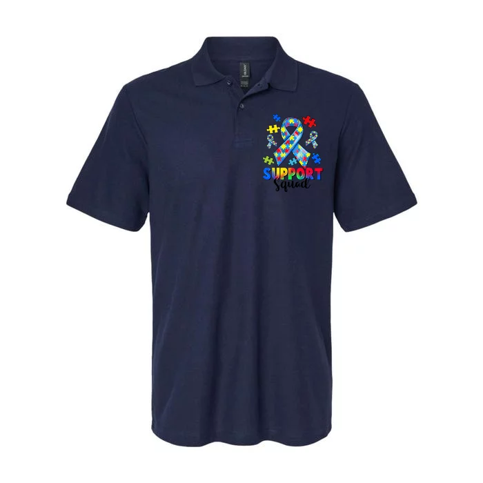 Autism Awareness Support Squad Softstyle Adult Sport Polo