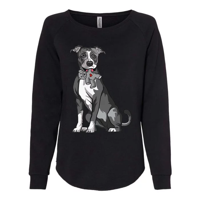 Amstaff American Staffordshire Terrier Womens California Wash Sweatshirt