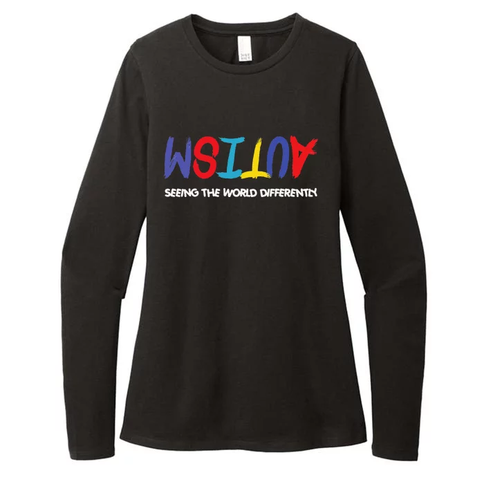 Autism Awareness Seeing The World Differently Womens CVC Long Sleeve Shirt